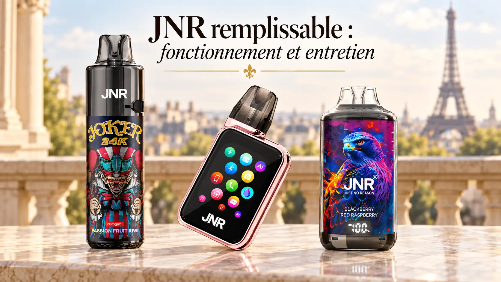 JNR remplissable : fonctionnement et entretien